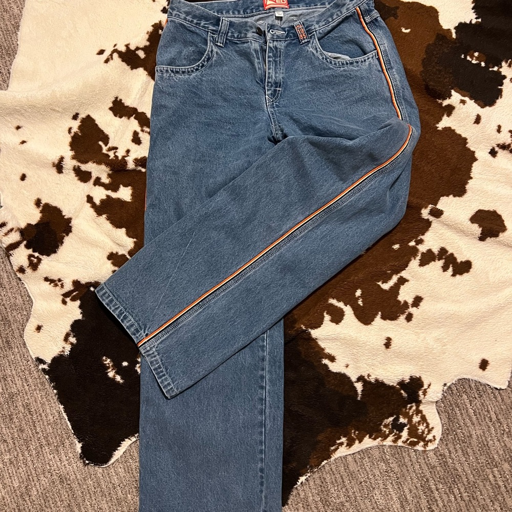 Flip Mommy Low Rise Wide Leg Denim Pant